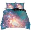 3D Digital Printing Star Bed Three-Piece Printing Polyester Quilt Cover