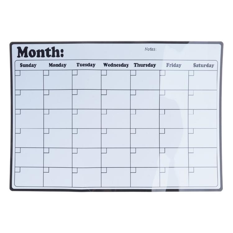 Fridge Calendar,Magnetic Monthly Planner Clear Dry Erases Board Calendar Whiteboard for Event/Meetings/Shopping Lists
