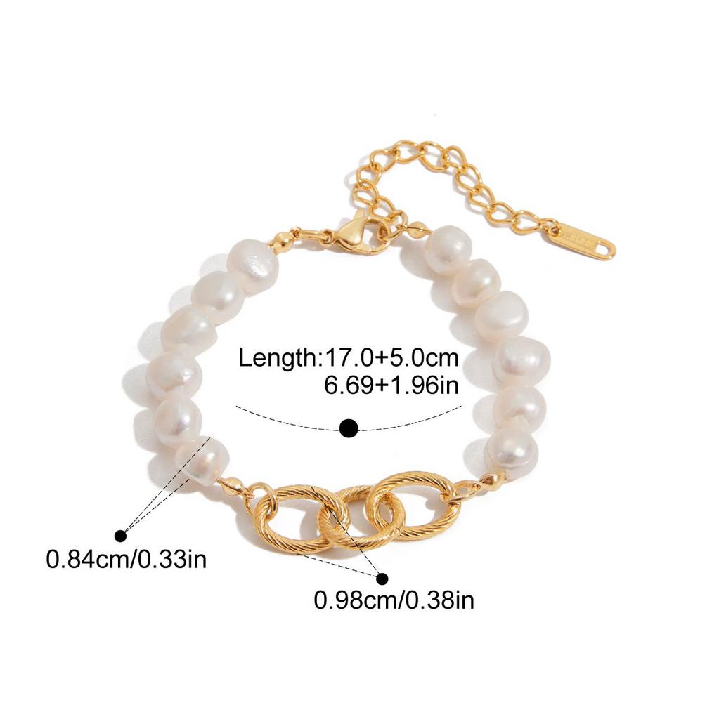 Yori Geometric Hollow Double Layer Hollow Spring Open Bracelet Bangle Waterproof 18K Gold Plated Texture Jewelry New