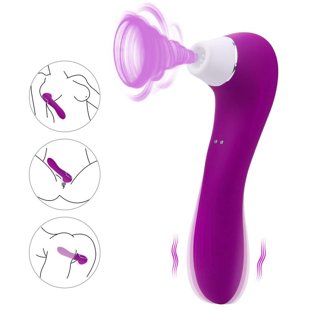 Sex Toys Double-headed Sucking Vibrator Clitoris G-spot Stimulation