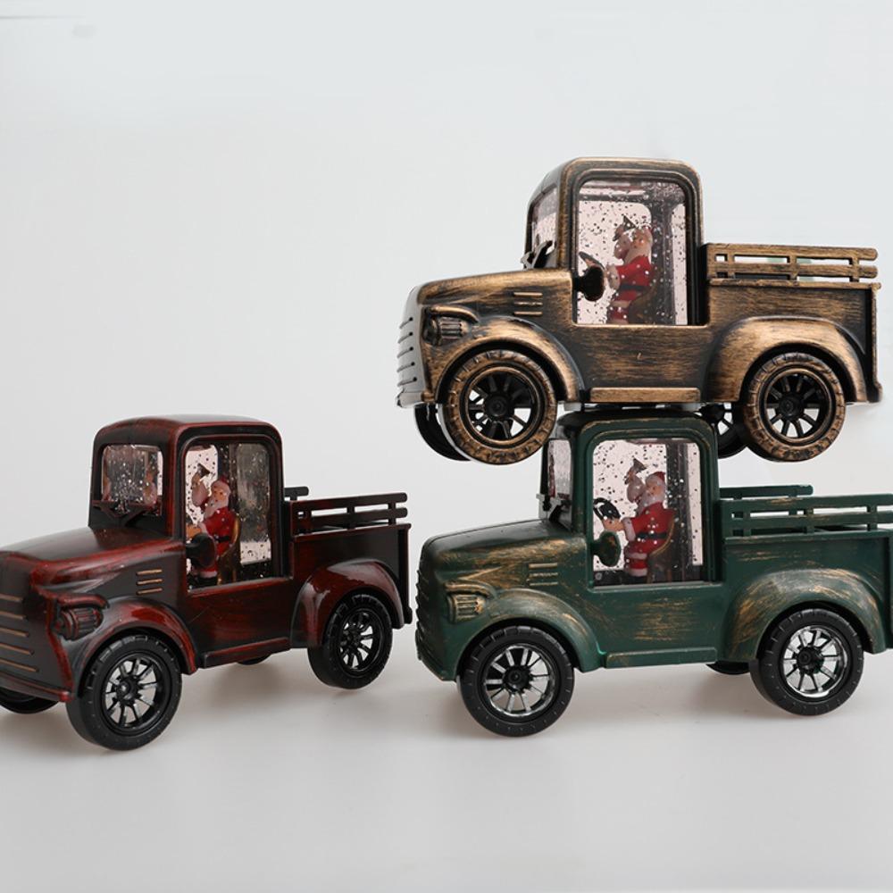Christmas Decoration Gifts, Water Filled Trucks, Santa Claus, Water Filled Car Decorations, Santa Claus Truck Ornaments