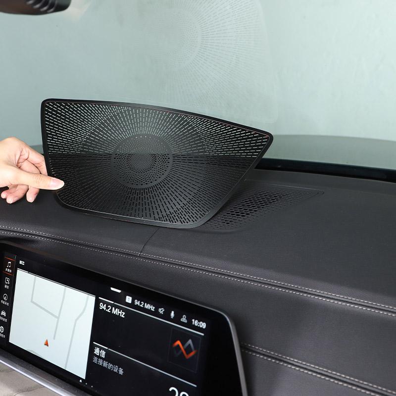 Dashboard Covers For BMW X5 X6 X7 G05 G06 G07 2019-2026 Car Center Console Speaker Decoration Audio Tweeter Covers Accessories