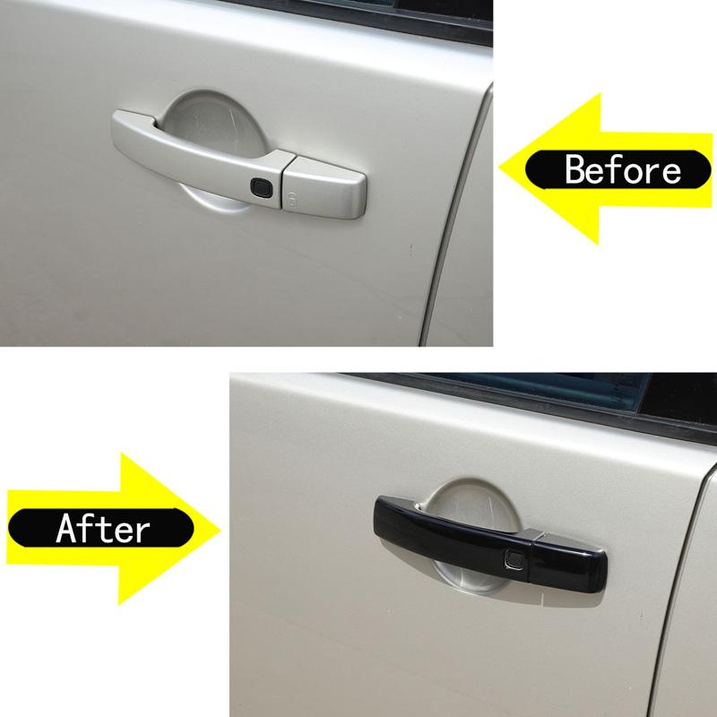 8Pcs ABS Chrome Door Handle Cover Trim For Range Rover Sport / Land Rover LR4 Discovery 4/Freelander 2 /With 4 Smart