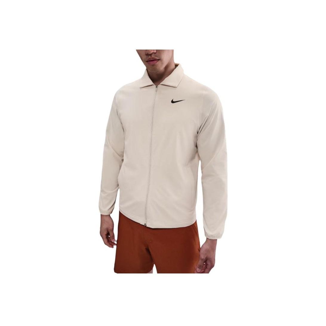 

Nike Solid Color Zipper Long Sleeve Jacket Men jackets Beige FQ0462-104 L