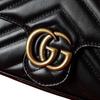 Gucci GG Marmont Gold Vintage Double G Logo Card Holder Leather Two In One Shoulder Crossbody Mini Bag Women Bags 751526-AACCE-1061