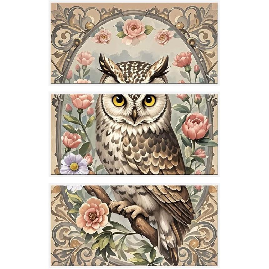 Rub On Transfers for Crafts, 3 Sheets Wildflowers Rub On Transfer Stickers Waterproof Self-Adhesive Butterflies and Flowers Rub On Transfer for Wood