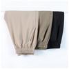Mutterhose Sommer Cropped Hose Hohe Taille Gerades Bein Mittelalterliche und Ältere Damen Hose Locker Eisseide Hose