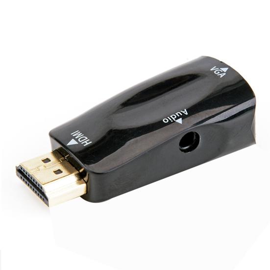 

HW2208 Mini 1080P HDMI-compatible to VGA Audio Adapter Converter for PC Laptop DVD Desktop чорний