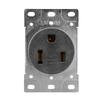 50A 250V RM 650DF NEMA 6 50R Outlet with Corrosion Resistant Construction for Industrial and Residential Use