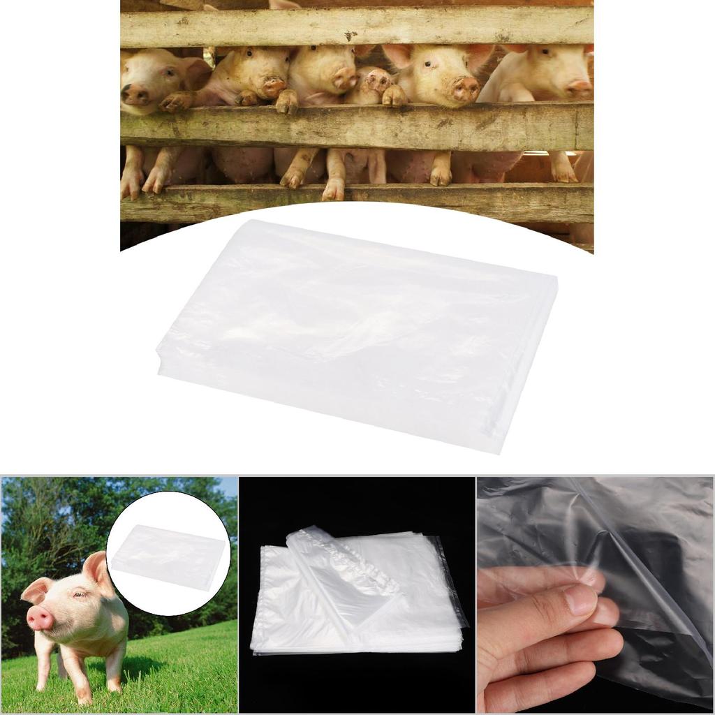 100pcs Disposable Artificial Pig Insemination Collection Bag Equipment (1L)