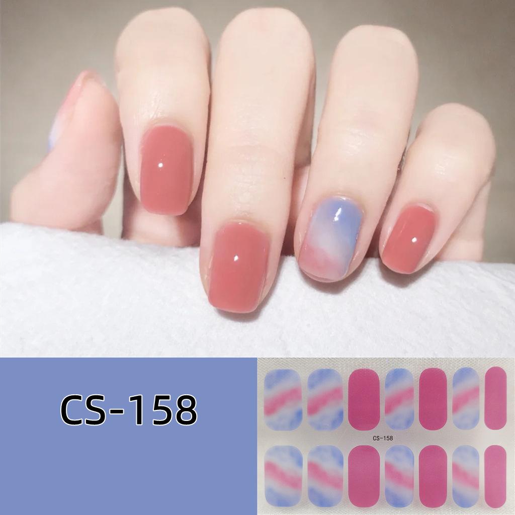 CS voděodolný nepečlivý gelový lak na nehty film vše nalepit japonský a korejský vítr malá červená kniha stejný film na nehty papír film na nehty papír