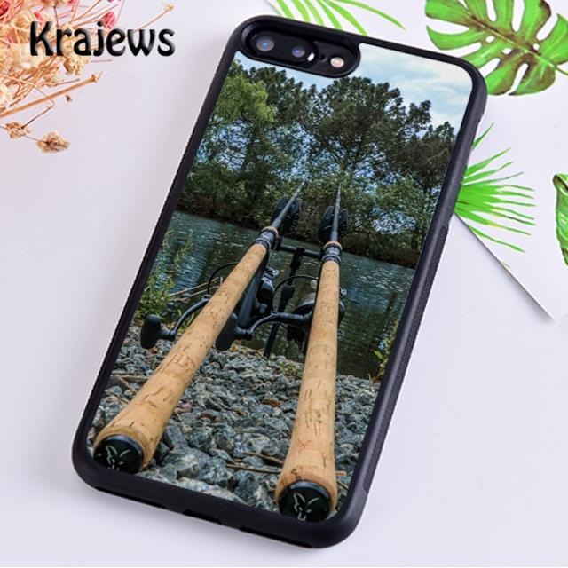 Krajews CARP FISHING RODS Soft Phone Case Cover For iPhone 17 Air 16 15 14 plus 11 12 13 pro max Plus coque Fundas