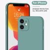 Portable Luxury Liquid Silicone Protection Phone Case for iPhone 14 15 13 12 11 Pro Max Mini X XR XS 8 Plus Shockproof Soft Case