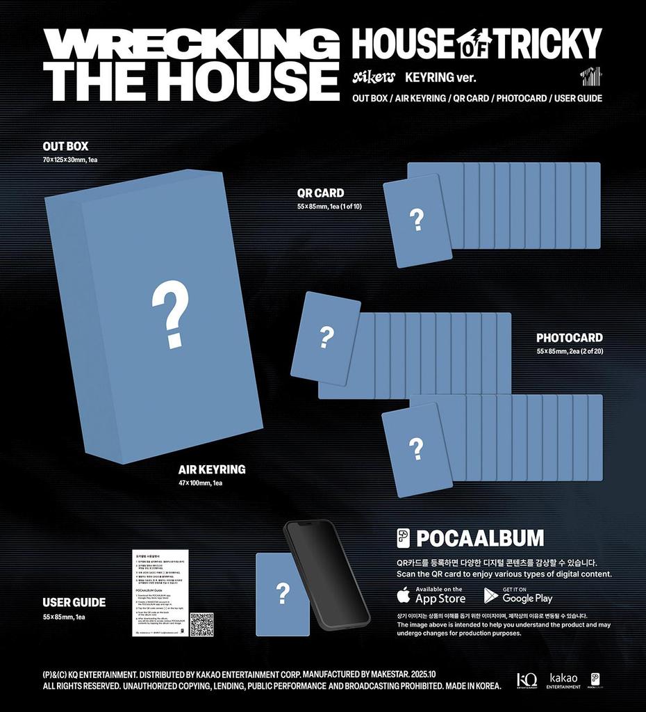 (SCHLÜSSELANHÄNGER ver. POCAALBUM) xikers [HOUSE OF TRICKY : DAS HAUS ABREISSEN] 6. Mini-Album