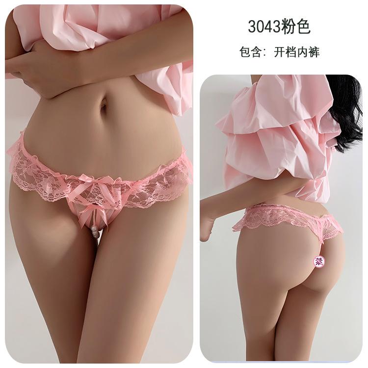 Sex Underwear Sexy Temptation Free T-pants Thong Open Crotch Sex Panties Women's Bed Passion