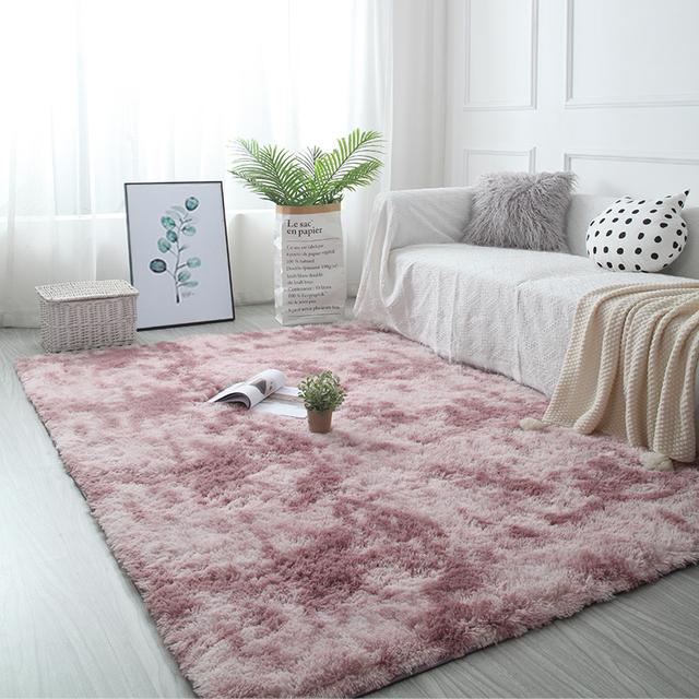Carpets For Large Living Room 160x230 Nightstands Bedroom Floor Covering Mats Pink Fluffy Interior Entrance Coffee Tables Rugs 