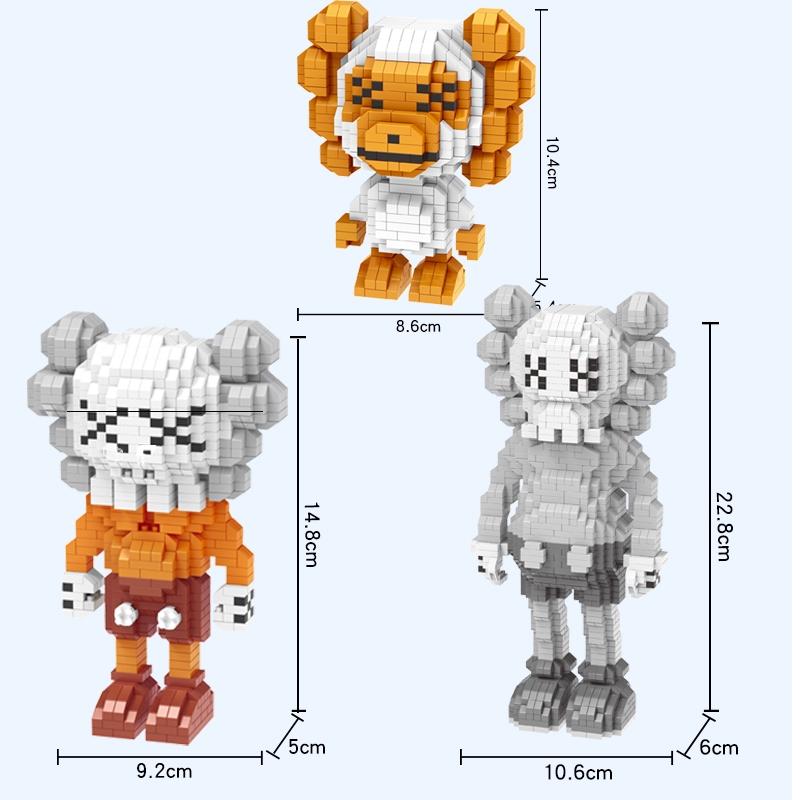 [Spot] micro diamond building blocks small particles assembled adult three-dimensional high difficulty cartoon model birthday gift toy set