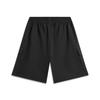 Li Ning Basketball Series Letter Mid-Waist Kordelzug Atmungsaktiv Vielseitig Lässige Shorts Herrenshorts Schwarz AKSV019-1