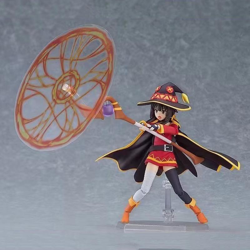 Anime Figure Figma 407 Figure KonoSuba God s Blessing on This Wonderful World Megumin Figures Adorable Statue Collectible Figure Playthings