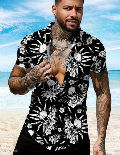 Sports d printing shirt casual explosion breathable quick drying casual vacation