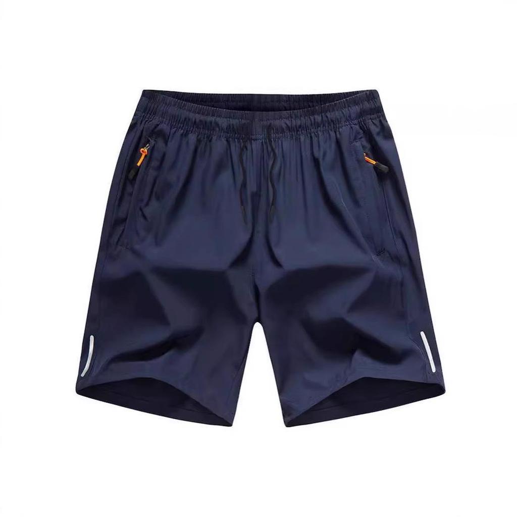Men's Summer Quick-Dry Ice Silk Loose Sports Shorts - Casual Beachwear