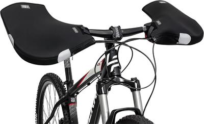 GORIX Lenker-Kälteschutzhandschuhe für Fahrrad, flacher Winterlenker aus kältebeständigem Winddichter und Kälteschutz für Fahrräder mit geradem Lenker
