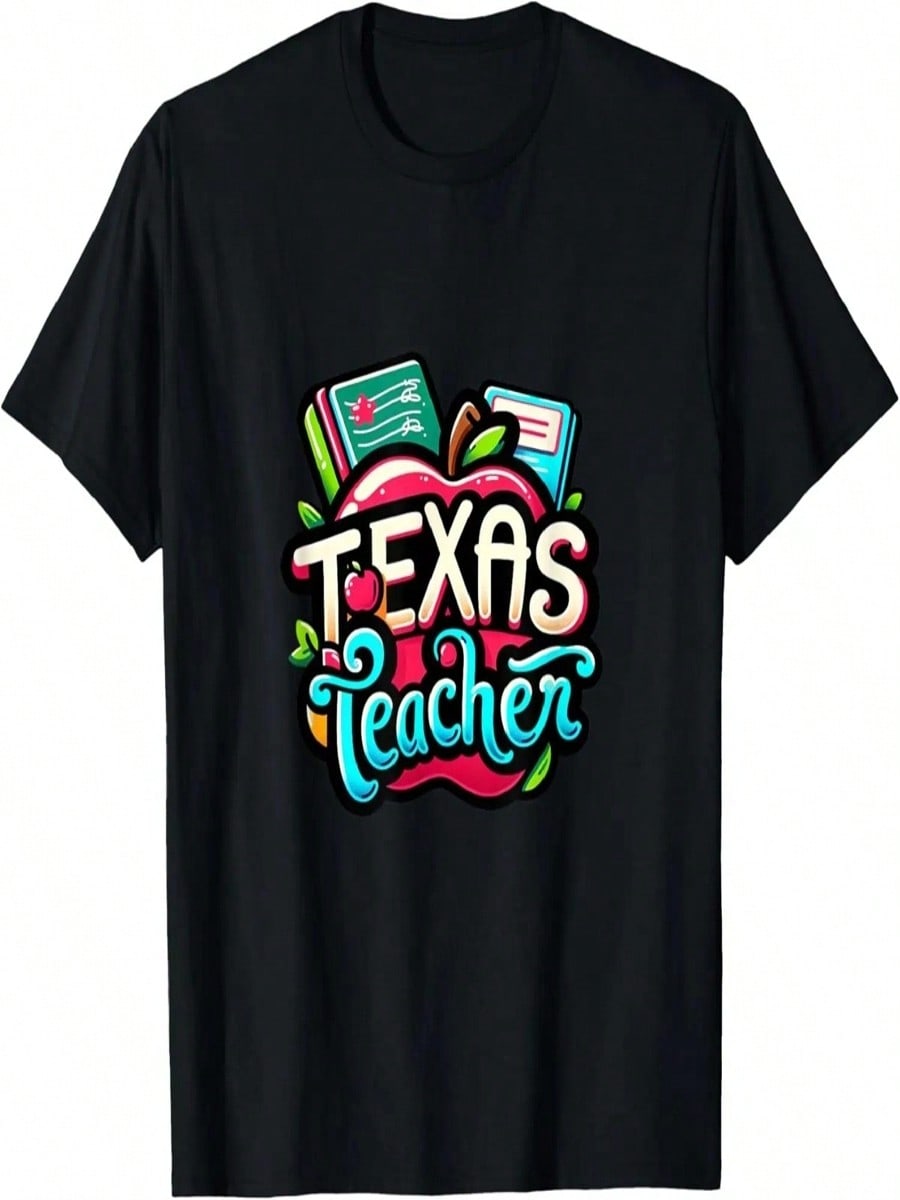 Texas Teacher Cute Graphic T-Shirt S разноцветный
