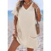 Copricostume da Spiaggia con Tasche e Scollo a V per Donna Yoga e Vacanze
