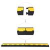 VidaXL Rampe de protection de câble 2 canaux caoutchouc 101,5 cm 142834