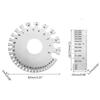 Stainless Steel Anti-rust Plate Ruler Wire Gauge Thickness Measurement Measuring Tool