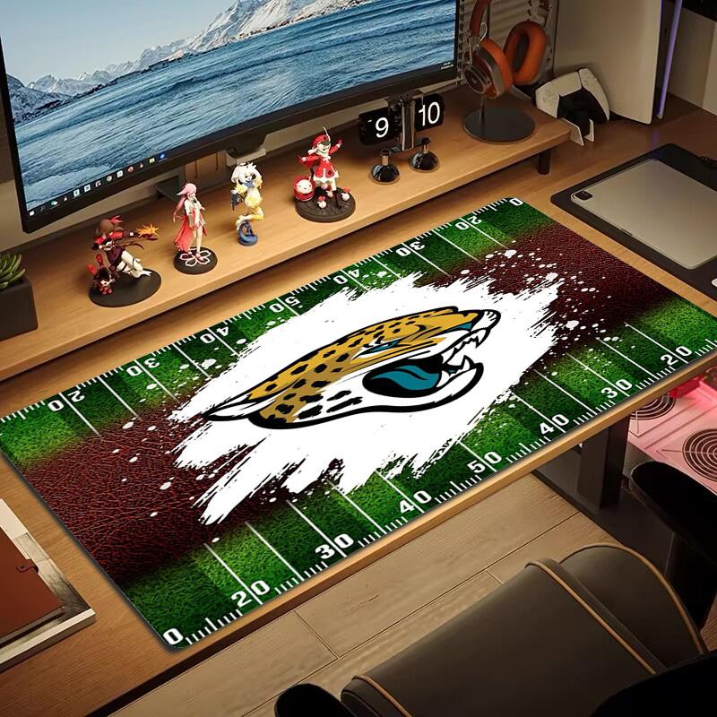 Jacksonville Jaguars Color Mouse Pad Large Gaming Table Cushion Non-slip Laptop Tablet Big Mousepad XXL Mat Mini PC Playmat With Lock Edge