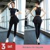 Women's Quick-Dry Slim-Fit Summer Sports Set - Pilates Short Top & High-End Yoga Wear