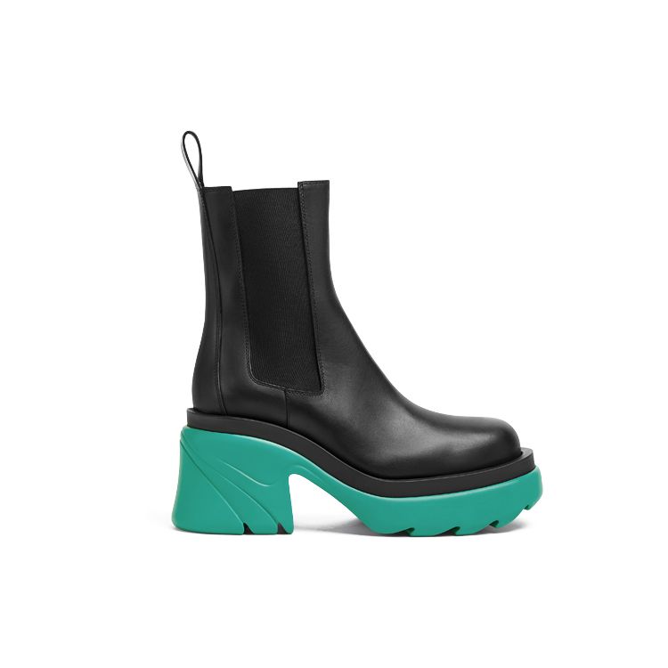 Bottega Veneta  Flash Chelsea Boot Black Neptune Women Sneakers 667148-VBS50-1474