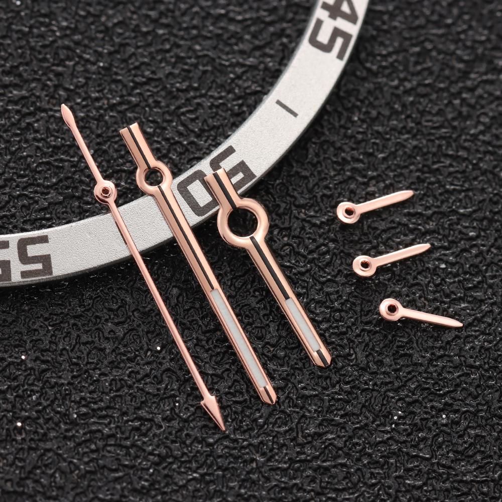 VK63 Watch Hands Fit For VK63 Quartz Movement Silver Rose Gold 6-Hands Green Luminous Watches Parts Pointer/Needle Accessories
