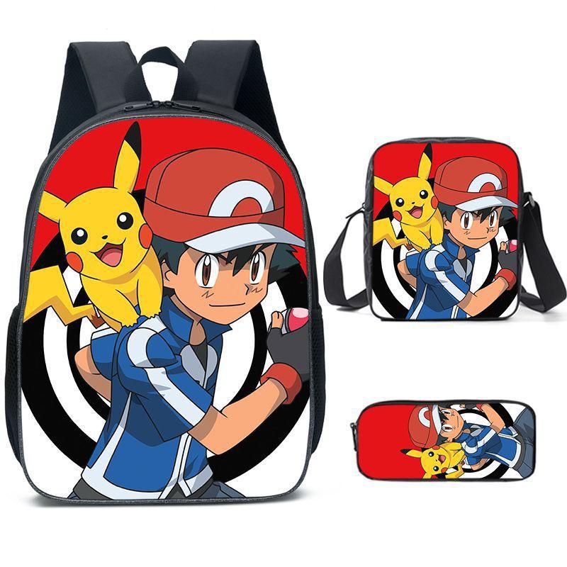 Primary And Secondary School Students Schoolbag Cartoon Backpack Breathable And Wear-Resistant Children'S Backpack Satchel Pencil Bag Set