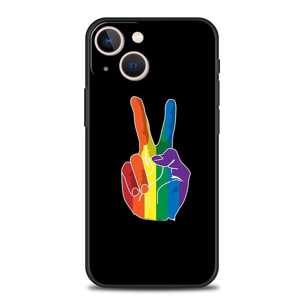 

Gay Lesbian Rainbow Pride Phone Case Cover for iPhone 17 16 15 14 13 12 Pro Max 11 Pro Max 17 AIR Plus Shockproof Soft TPU Shell iPhone 16