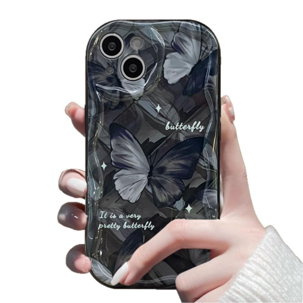Dark Butterfly for Apple 16 Phone Case for IPhone 16 New Pro Cute 14 Cartoon Max Female 13 Card