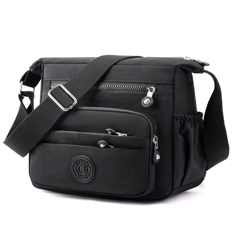 Fashion Multi pockets Women Shoulder Bag High Quality Fabric Female Handbag Pretty Style Girls Messenger Shopping Bags