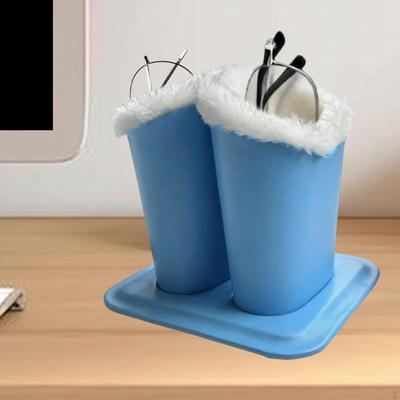 Lined Eyeglasses Holder Glasses Display Stand Multifunctional Storage Organizer for Office