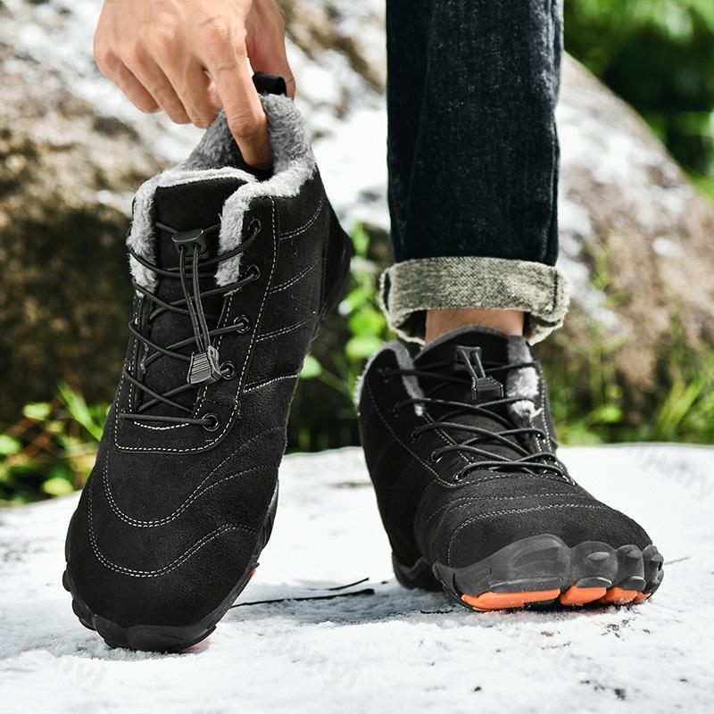 Couple's Winter Cotton Shoes 2026 New Plush Thicken Comfortable Men's Warm Shoes Outdoor Non Slip Soft Sole Women's Snow Boots