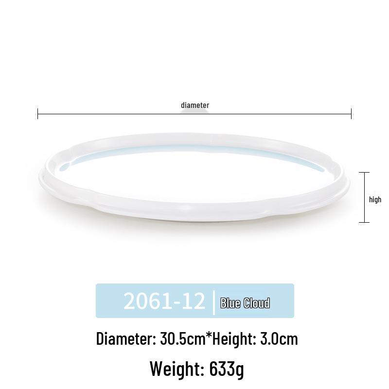 Okrągły talerz melaminowy - Naczynia stołowe inspirowane porcelaną dla restauracji i hoteli, Idealny do kuchni zachodniej