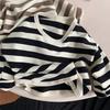 Kinder Mädchen Gestreift Langarm Freizeit Kinder Basic T-Shirt Oberteil