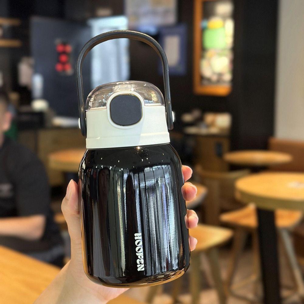 Drinking Kettle Hand-held Thermos Cup Stainless Steel Fitness Drinking Bottle  Practical Gift