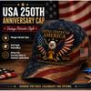 New American Anniversary Baseball Cap D Digital Printing Baseball Cap American Retro Cap