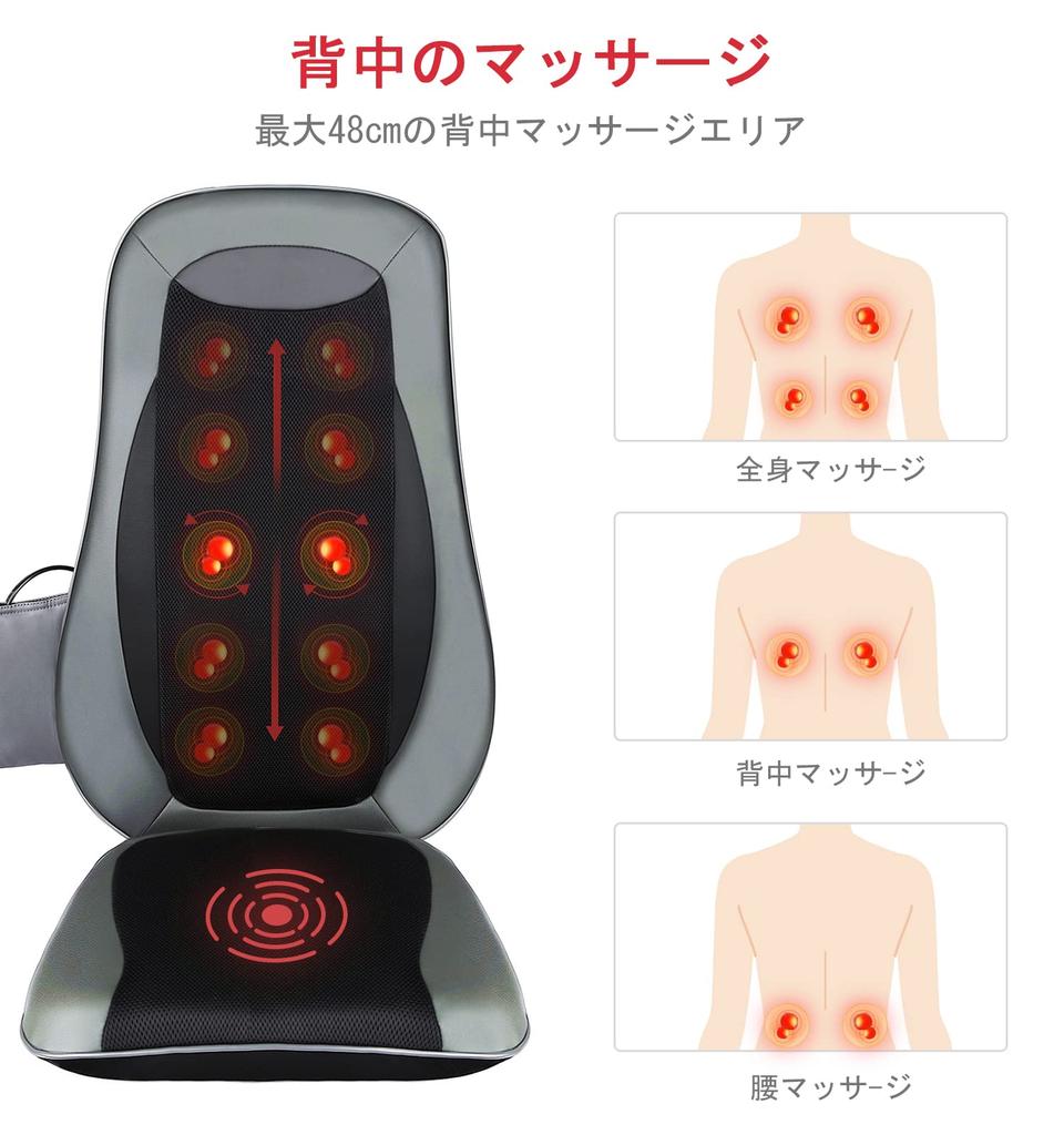 oCuZen Massage Medically Seat Massager with 3 Vibration Heated Design for Lower Lower and and Easy To Perfect for or Office Use Chair, Certified,
