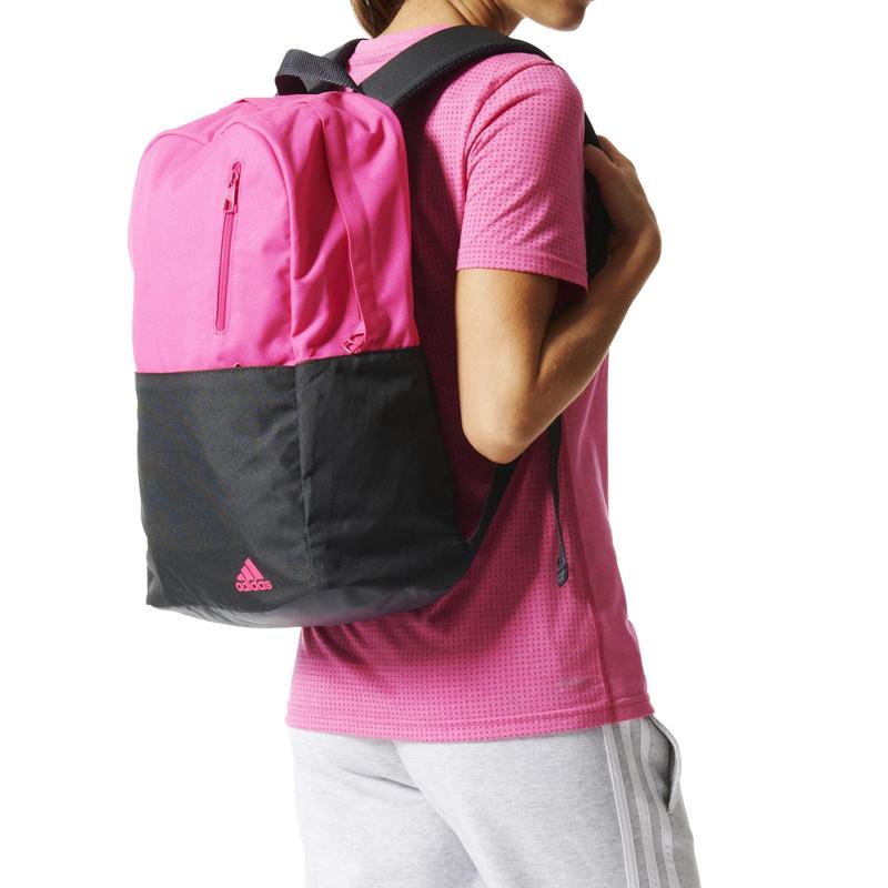 Adidas Polyester Backpack Regular Unisex Pink/Black Adidas AJ9616