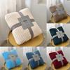 Flannel Blanket Fleece Sofa Soft Solid Color Bedspread Plush Bed Gift Cover