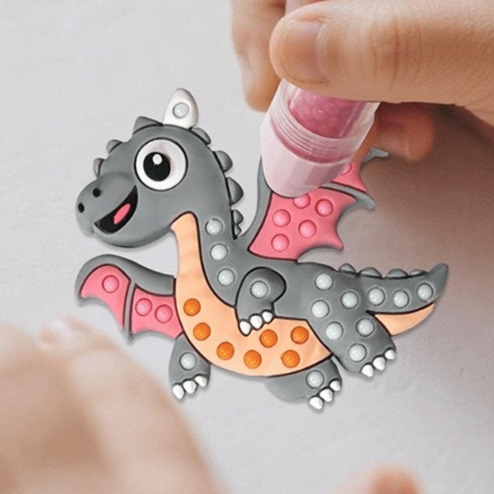 Ballpoint Pen Painting Handmade Bead Painting Creative Production Handmade Beads Pen  Gift for Kids