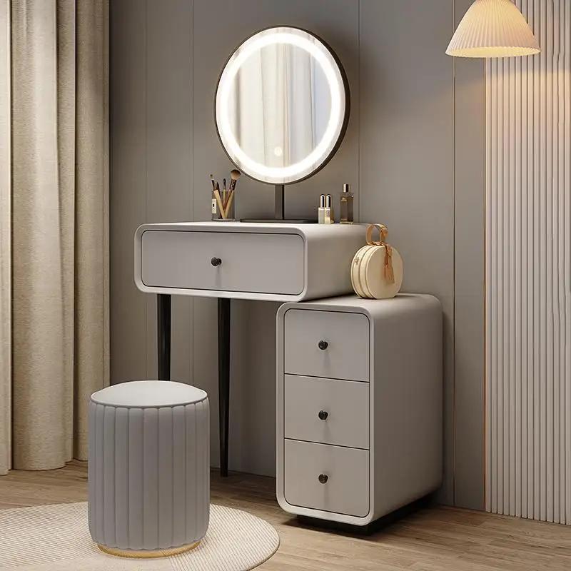 Modern Mirror Dressing Table Minimalist Nordic Make Up Vanity Tables Dressing Small Tocador Home Furniture