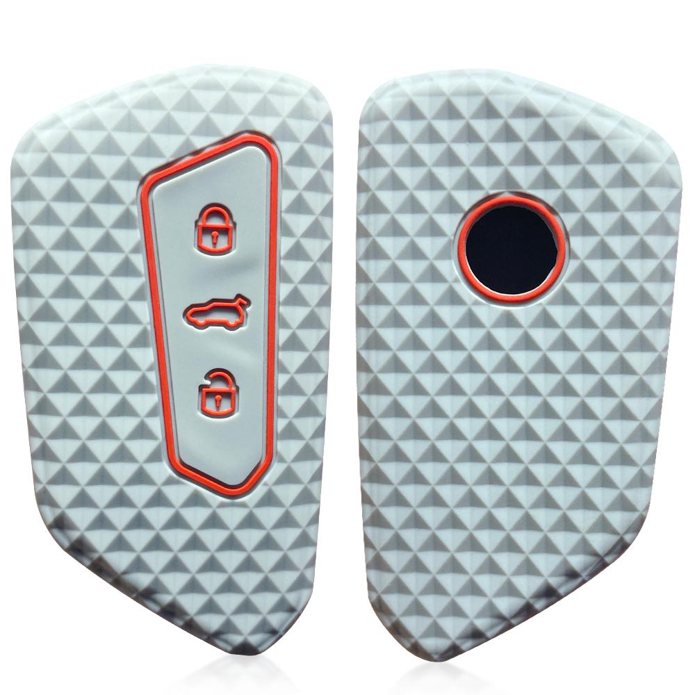 Silicone Key Case Remote Car Key Cover For Seat Leon Mk4 Cupra Formentor For Skoda Octavia A8 MK4 Mk8 For VW Golf 8 GTI ID 4